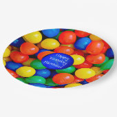 Bouncy Balls Ball Pit themed Birthday Party Pappteller (Schrägansicht)