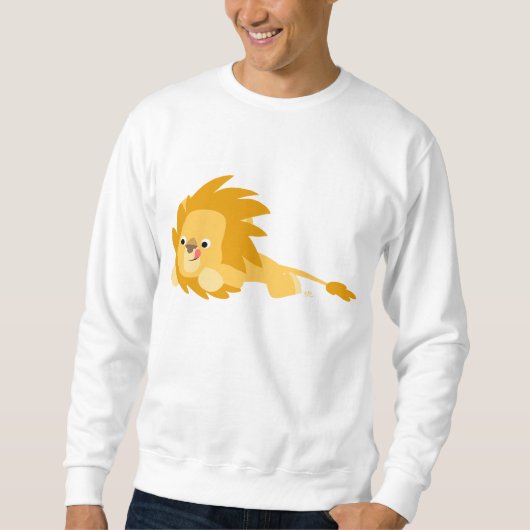 Bouncy Cartoon Lion Apparel Sweatshirt (Vorderseite)