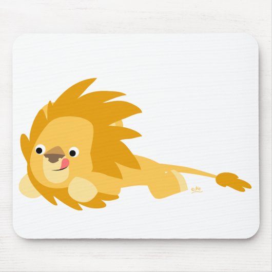 Bouncy Cartoon Lion mousepad (Vorne)