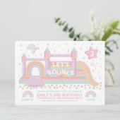 Bouncy Castle Birthday Einladung (Stehend Vorderseite)