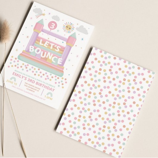 Bouncy Castle Birthday Einladung