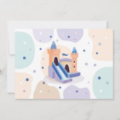 Bouncy Castle Birthday Foto Jump Bounce House Einladung (Rückseite)