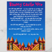 Bouncy Castle Flyer (Hinten)