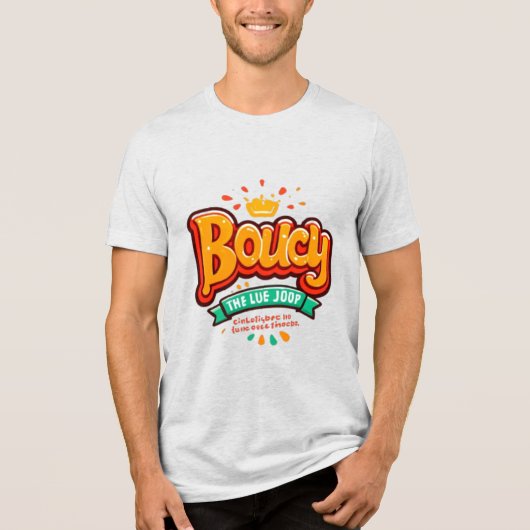 Bouncy Crown Tri-Blend Shirt (Vorderseite)