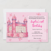 Bouncy Fun - für Mädchen! Einladung (Vorderseite)