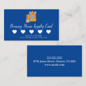 Bouncy House Jump Hearts Loyalty Visitenkarte (Vorne/Hinten)