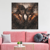 Bound by Fire: A Couple's Shared Struggle Leinwanddruck (Insitu (Wohnzimmer))