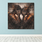 Bound by Fire: A Couple's Shared Struggle Leinwanddruck (Insitu (Holzboden))