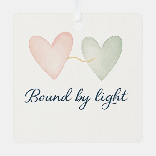 Bound by Light Ornament Aus Metall (Vorderseite)