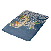 Bound Mermaids - Schönes Design für Meeresliebhabe Badematte (Schrägansicht)