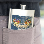 Bound Mermaids - Schönes Design für Meeresliebhabe Flachmann (Beispiel)