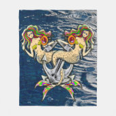 Bound Mermaids - Schönes Design für Meeresliebhabe Fleecedecke (Vorderseite)
