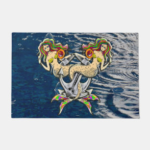 Bound Mermaids - Schönes Design für Meeresliebhabe Fußmatte