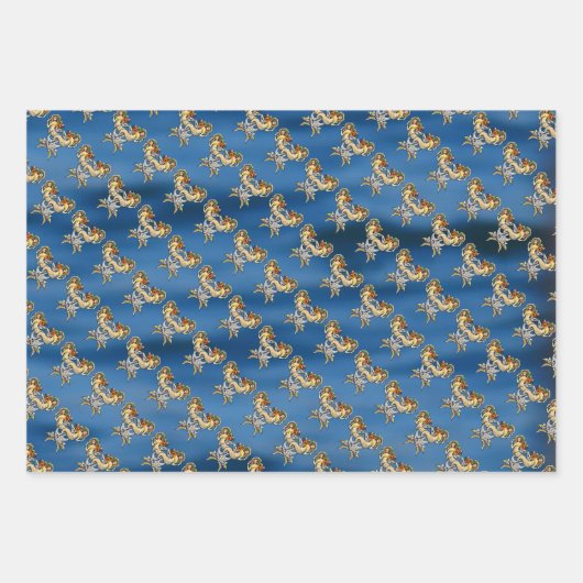 Bound Mermaids - Schönes Design für Meeresliebhabe Geschenkpapier Set (Vorderseite 2)