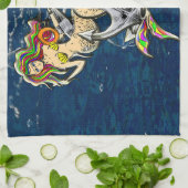 Bound Mermaids - Schönes Design für Meeresliebhabe Geschirrtuch (Gefaltet)