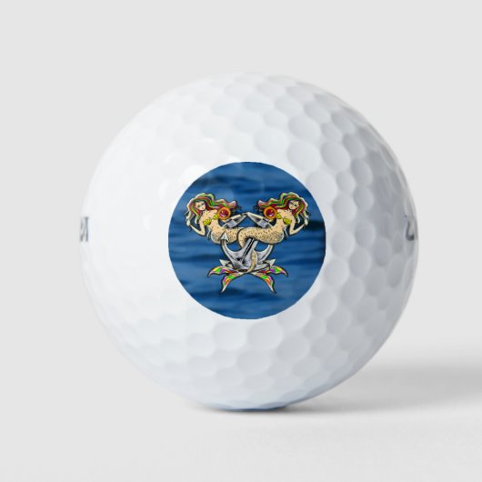 Bound Mermaids - Schönes Design für Meeresliebhabe Golfball (Vorderseite)