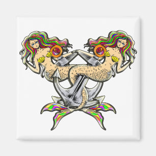 Bound Mermaids - Schönes Design für Meeresliebhabe Magnet