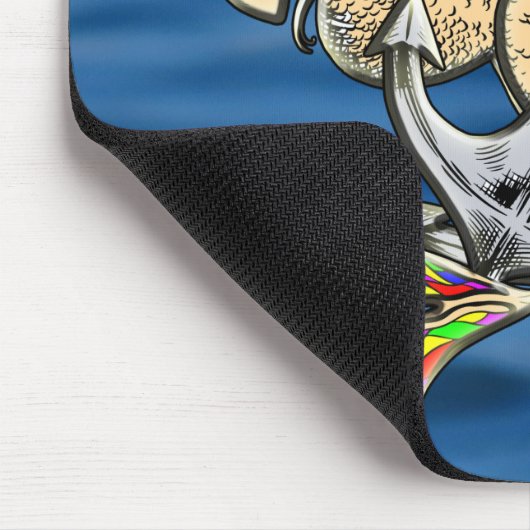 Bound Mermaids - Schönes Design für Meeresliebhabe Mousepad (Ecke)