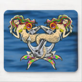Bound Mermaids - Schönes Design für Meeresliebhabe Mousepad (Vorne)