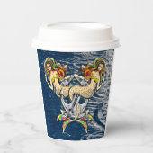 Bound Mermaids - Schönes Design für Meeresliebhabe Pappbecher (Vorderseite)