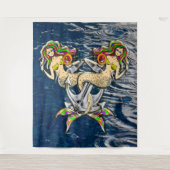 Bound Mermaids - Schönes Design für Meeresliebhabe Wandteppich (Vorderseite)