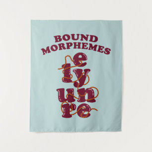 Bound Morphemes Phonics unterrichten Englisch Wandteppich