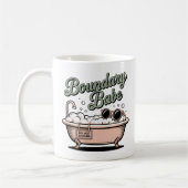 Boundary Babe | Lustige emotionale Grenzen Badewan Kaffeetasse (Links)