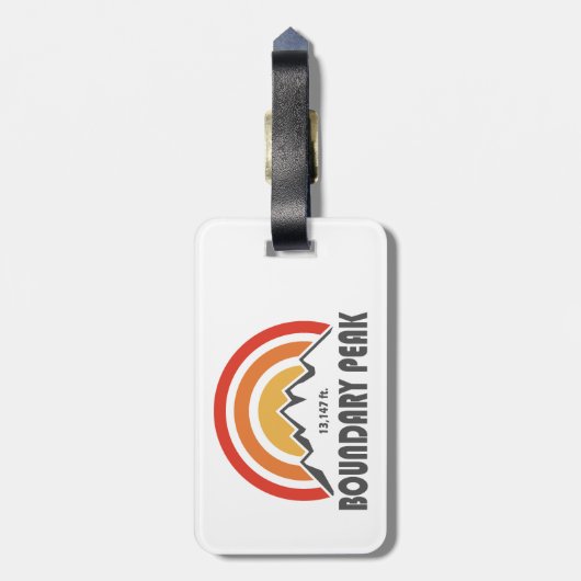 Boundary Peak Nevada Gepäckanhänger (Rückseite vertikal)