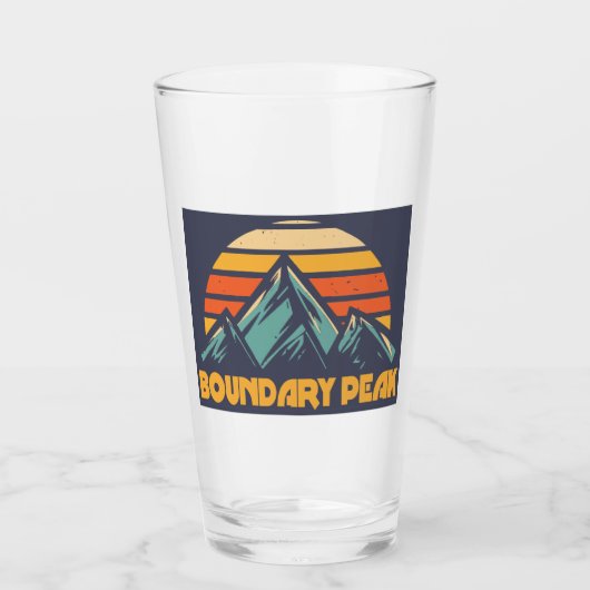 Boundary Peak Nevada Retro Türkis Glas (Vorderseite)