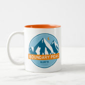 Boundary Peak Nevada Stars Moon Zweifarbige Tasse (Links)
