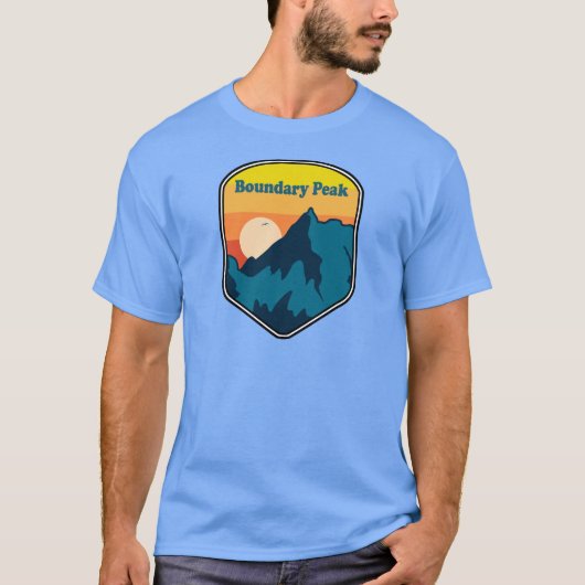Boundary Peak Nevada Sunrise T-Shirt (Vorderseite)
