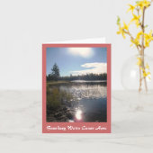 Boundary Waters Canoe Area Note Card Karte (Gelbe Blume)