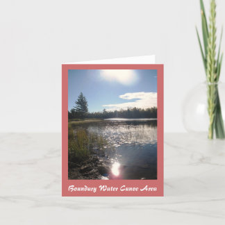 Boundary Waters Canoe Area Note Card Karte