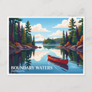 Boundary Waters Canoe Area Wilderness Ely Postkarte