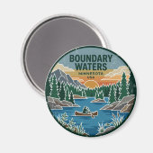 Boundary Waters Canoe Area Wilderness Minnesota Magnet (Vorderseite/Rückseite)