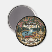 Boundary Waters Canoe Area Wilderness USA Magnet (Vorderseite/Rückseite)