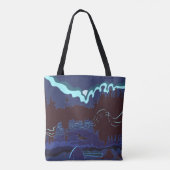 Boundary Waters Loon Campingplatz Tote Bag Tasche (Rückseite)