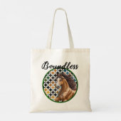 Boundless Horse Tote – Alhambra Geometric Art Bag Tragetasche (Rückseite)