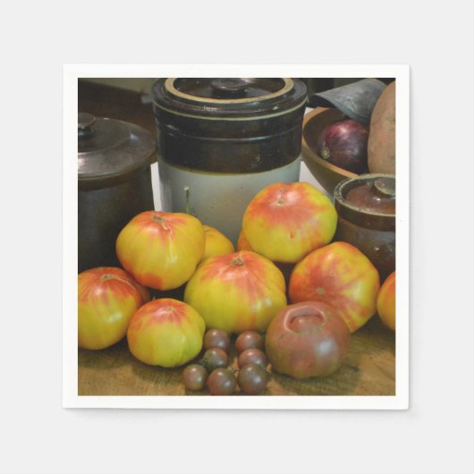 Bountiful Tomato Harvest Serviette (Vorderseite)