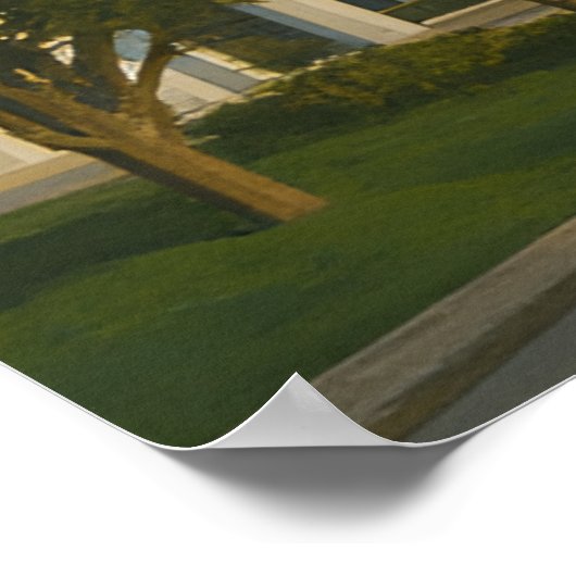 Bountiful Utah Temple Painting™ LDS Art Poster (Ecke)