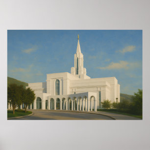 Bountiful Utah Temple Painting™ LDS Art Poster
