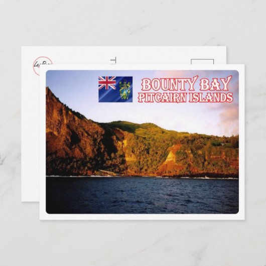 Bounty Bay - Pitcairninseln - Postkarte (Vorne/Hinten)