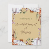 Bounty Harvest Erntedank Holiday Watercolor Mitteilungskarte (Vorderseite)