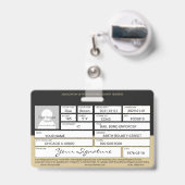 Bounty Hunter Abzeichen Ausweis (Rückseite mit Ausziehbar)