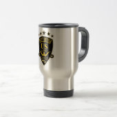 Bounty Hunter Agent Travel Mug Reisebecher (VorderseiteRechts)