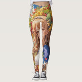 Bounty of the Seasons: Eine Feier in Collage Leggings (Vorderseite)