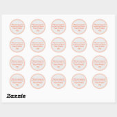Bounty & segnete Holiday Round Sticker (Blatt)