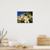 Bouquests und Blauer Himmel Poster (Küche)