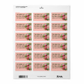 Bouquet Address Labels Adressaufkleber (Vorne)