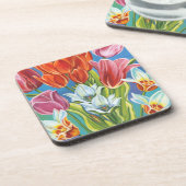 Bouquet an der Grenze III Getränkeuntersetzer (Linke Seite)